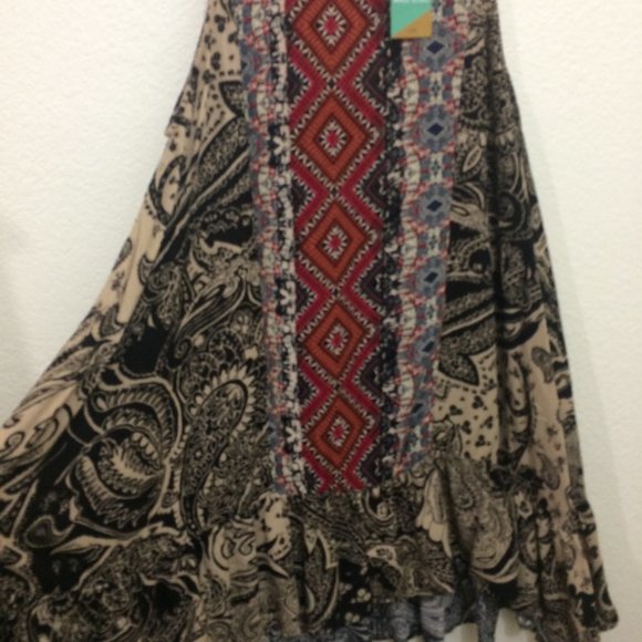 April Spirit Hayden Boho Tunic Dress Abstract - Picture 4 of 13